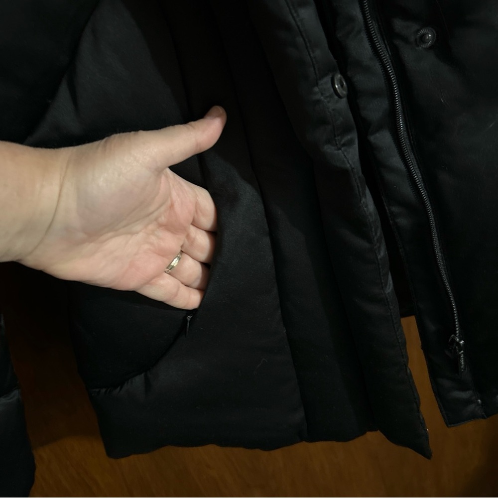 Calvin Klein Womens M Black Puffer Winter Jacket Coat - Picture 4 of 7